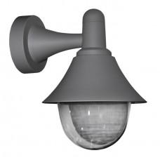 Φωτιστικό Φανάρι Επίτοιχο με ντουί E27 Polycarbonate Γκρι IP44 9-946